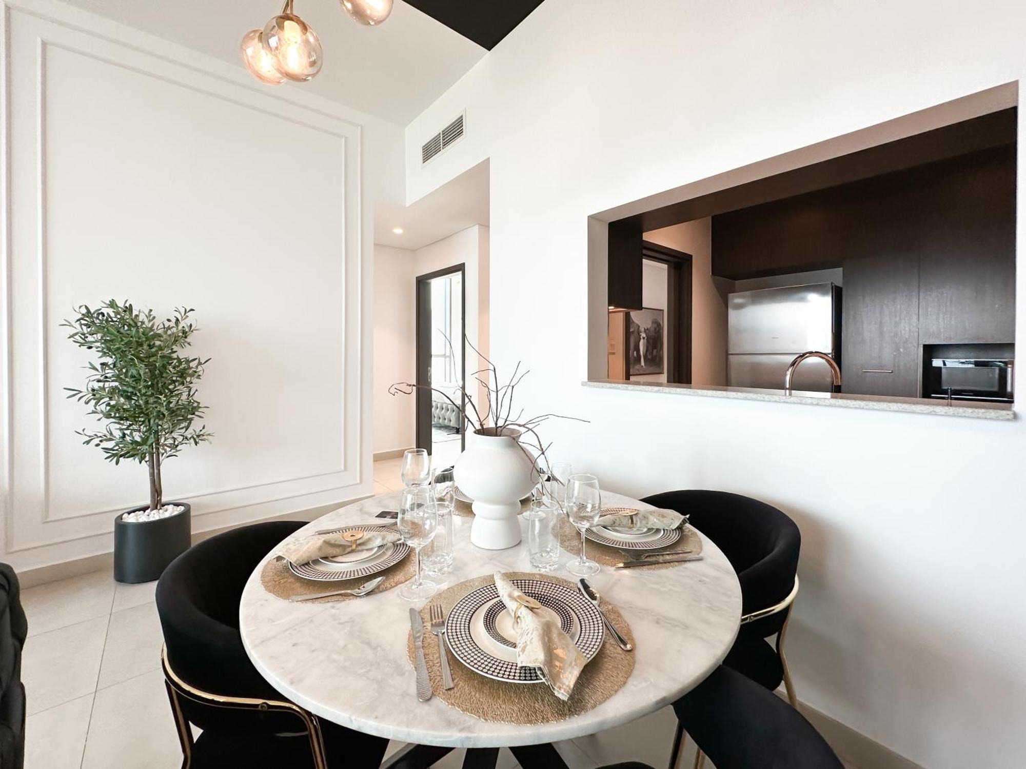 Stylish 2 Bedroom Dior-Inspired Apartment Connected To Dubai Mall Exterior foto